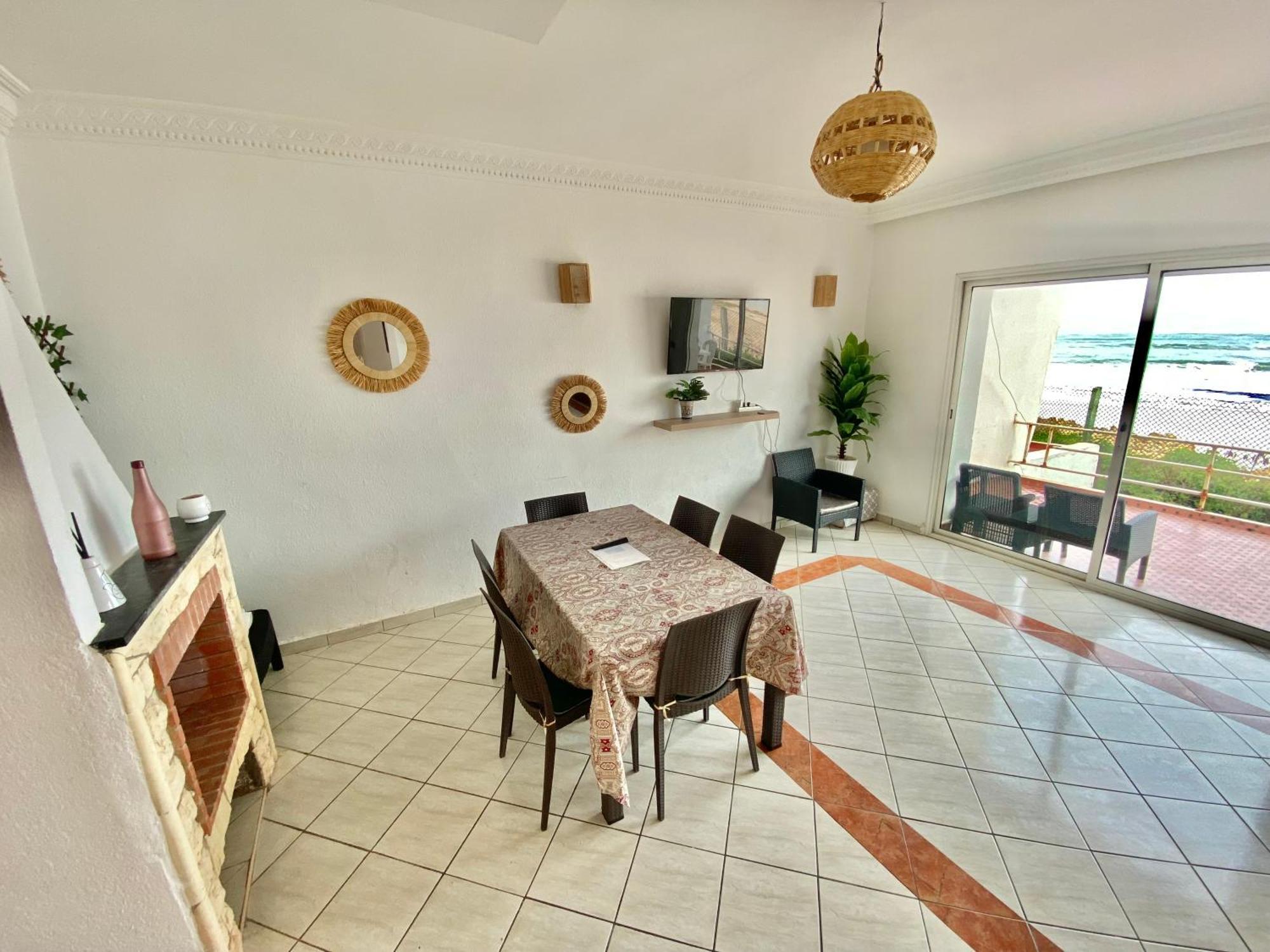 Splendid Beachfront Villa In Sidi Bouzid Beach With Pool Douar Ourlali Екстер'єр фото
